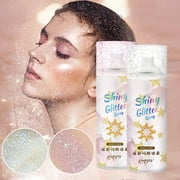 Flash Powder Spray for Party and Fashion LooksShimmering Body and Hair Glitter Spray, Adds Sparkle for Events, Festivals, and Night Out, Easy-to-Use, Fine Mist for All Skin Tones | Plastic, Pink